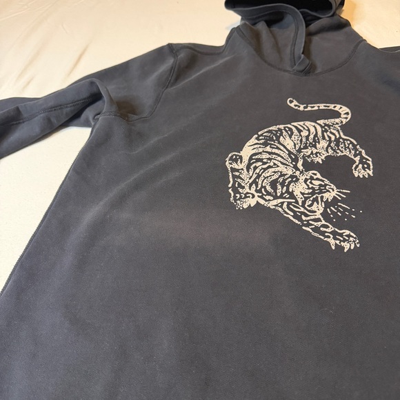 John Varvatos Nick Jonas Hoodie Detroit Rock City Tiger Black Size Large - Picture 15 of 16